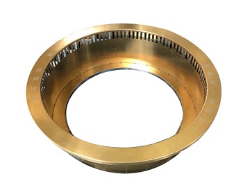 手工不锈钢圆形连体式锅圈（金色）