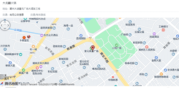 火锅店地图