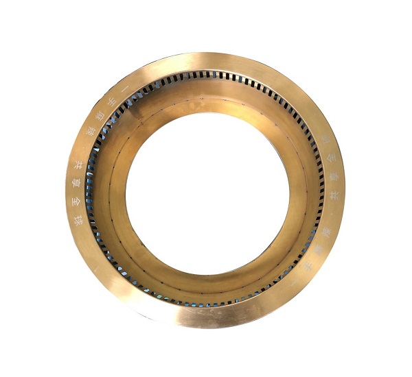 手工不锈钢圆形连体式锅圈（金色）(图2)