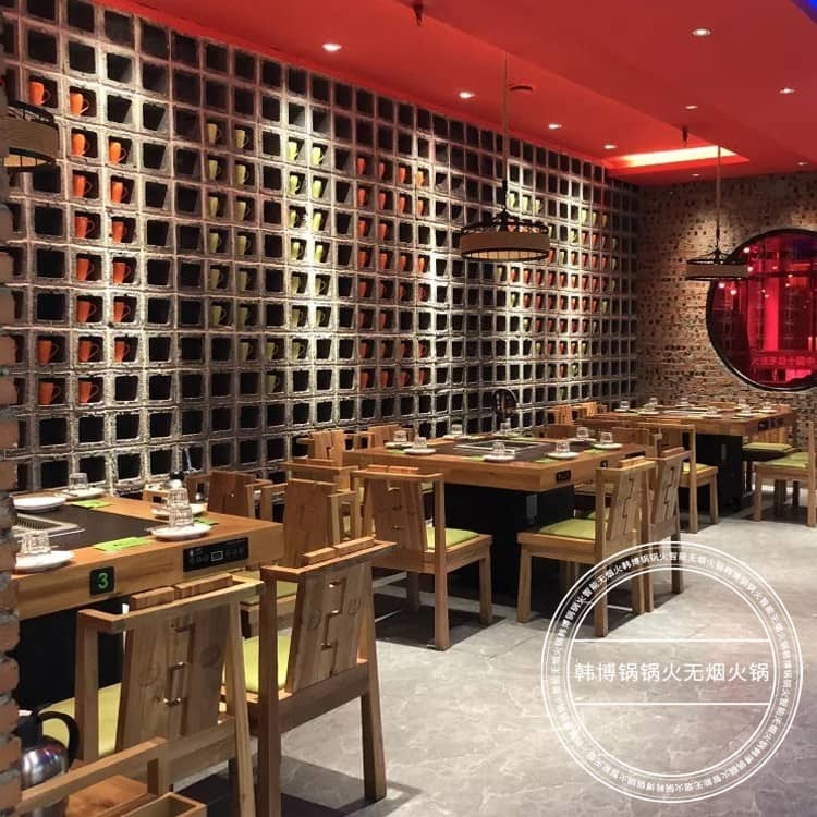 长春金仔毛肚火锅店无烟火锅桌案例(图5)