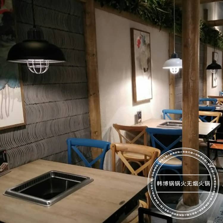 深圳野妹火锅（水围店）无烟火锅桌案例(图4)