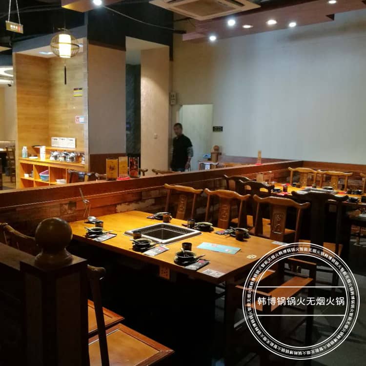 南通德庄火锅店（青年西路店）无烟火锅桌案例(图6)