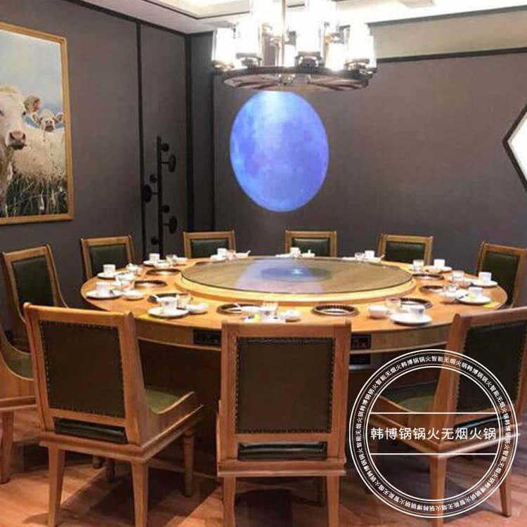 上饶广信区刘一捞肥牛之家无烟火锅桌案例(图3)