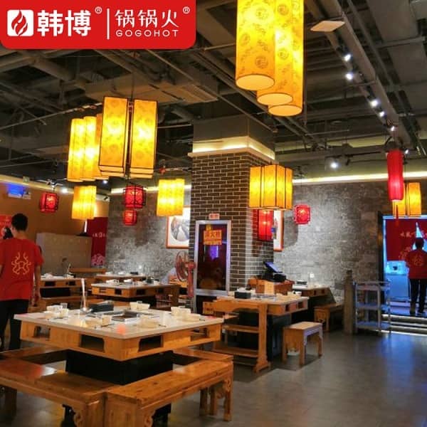 西安大龙燚火锅(亿象城店)无烟火锅桌案例(图7)