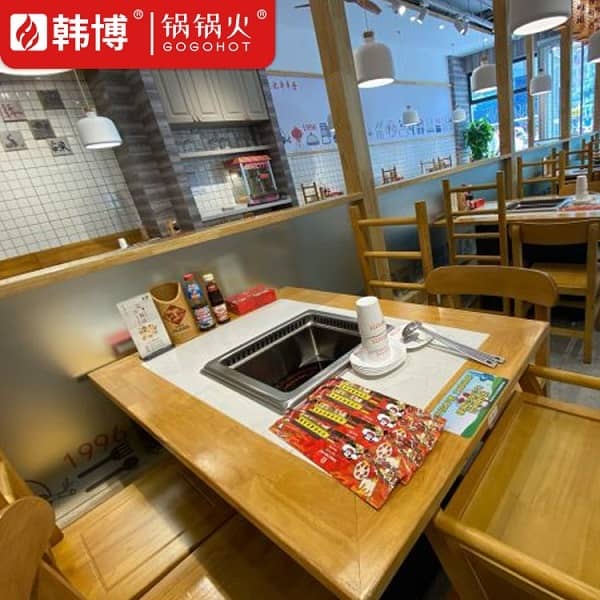 济南袁记串串香(齐源店)无烟火锅桌案例(图9)