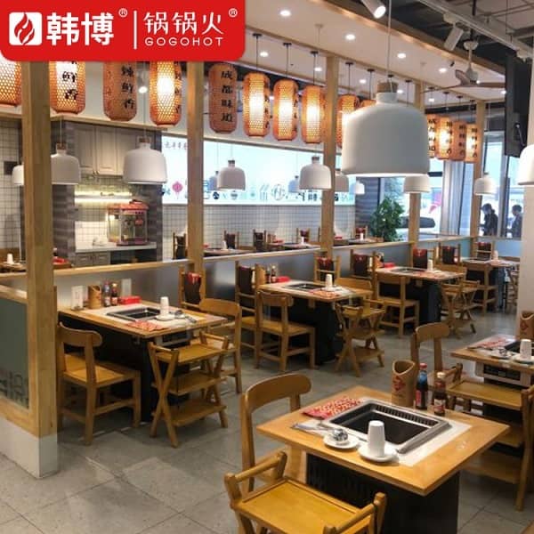 济南袁记串串香(齐源店)无烟火锅桌案例(图7)