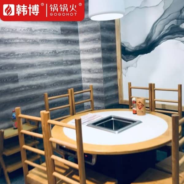 济南袁记串串香(齐源店)无烟火锅桌案例(图8)