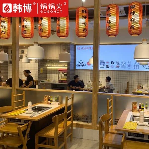 济南袁记串串香(齐源店)无烟火锅桌案例(图10)